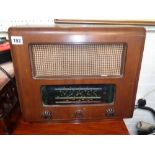 Walnut cased Deco Radio by Invicta