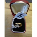 18ct Gold Ladies Solitaire Diamond Ring 0.20ct Estimated total weight