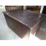 19thC pine Blanket box of Simple design