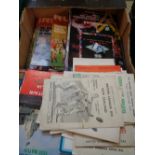 Box of various 1950s and later Rugby League programmes