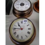 Foster Callear Ships Barometer and Clock set