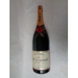 Boxed Bottle of Moet & Chandon Brut Imperial Champagne in wooden casket 3000ml