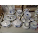 Extensive Blue & White Adams dinner service