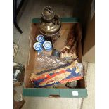 Boxed St Michael Electric Motor boat, set of Banded kitchenware jars and assorted ceramics and