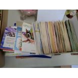 Box of Brooke Bond Tea Card albums and assorted books