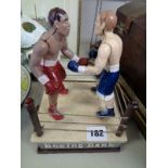 Vintage Cast Iron Boxing Bank money box