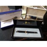 Collection of Pens inc. Boxed Waterman Ball Point etc.