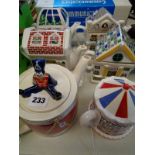 Set of 6 Wade Whimsical Novelty teapots