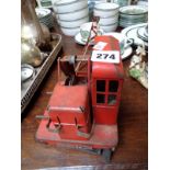 Vintage Tin Plate Jone KL Crane