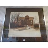 Framed limited edition print of Houghton Mill 133/350 by Kathleen Cadduk