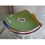 4 Retro Vitali Ware nut dishes