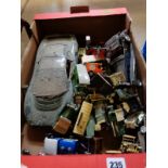 Box of Model cars inc. Matchbox and Lledo Days Gone by