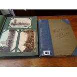 2 Albums of assorted Edwardian and later postcards inc. WW1 Silks, Whimsical, Portrait and