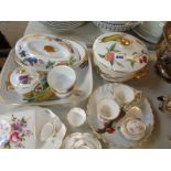 Royal Worcester Evesham pattern dinnerware and a qty. of Crown Derby 'Derby Posies' pattern