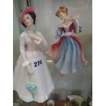 2 Royal Doulton figurines Julia HN2706 and Amy HN3316