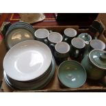 Good quality Denby Green part dinner set