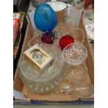 Box of assorted Glassware in c. Fruit Bowls, vases etc.