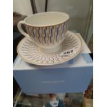 Boxed Wedgwood Britannia Maiden Voyage Cup and saucer