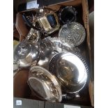 Collection of assorted Silverplated tableware inc. Teapots, Tureen etc.