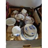 Box of assorted China inc. Minton's tea ware