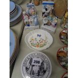4 Porcelain Fairings, Aynsley Cottage ware dish and a Reproduction Army & Navy Stores Limited Pot