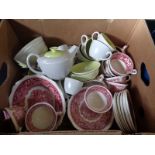 Masons Vista Pattern Teaset and a Poole Pastel Teaset