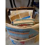 Box of Vintage Tour guides inc. Portsmouth, St Neots etc.