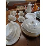 Royal Worcester Gold Chantilly dinner set