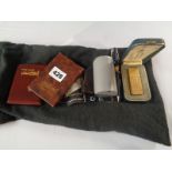 Collection of assorted bygones inc. Dunhill Gold Plated Lighter