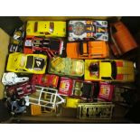 Two boxes of Dinky items.