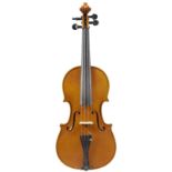 A VIOLIN, ARCHIMEDE ORLANDINI, (Parma b 1909; d 1998), 1976 labelled with signature Archimede