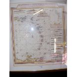 A Chart of The Antilles with The Virgin Isles by ROCHETTE - 54cm x 46cm