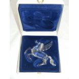 A Swarovski crystal figure entitled "The Pegasus", from the 1998 Fabulous Creatures collection. In