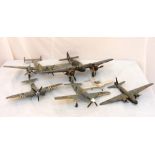 Six air craft models.