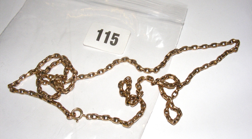 A long antique gold chain weighing 19.8