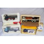 A Corgi Flatbed model in box, a Corgi Watneys Morris Dropside Lorry in box, A Vanguards Leyland