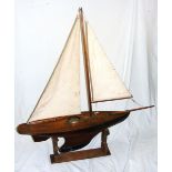 A Victorian pond yacht.