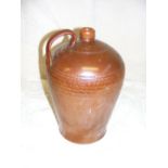 A large stoneware salt glazed jug.