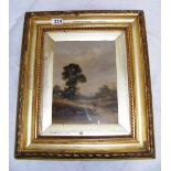 A framed oil painting signed by J Harrop