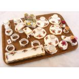 A tray of assorted Royal Albert Old Coun