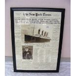 A Titanic reproduction "The New York Tim