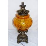 An Arabian style oil lamp.