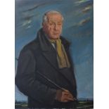 Edmond SOUSSA (1898-1989)	 "Portrait d'homme à la Légion d'honneur"	 huile sur toile signée et datée