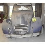 Marque :CITROEN Type :AZAM / 2 Cv Année : 07/1965  Couleur :Bleue Compteur : Immatriculation :295 NQ