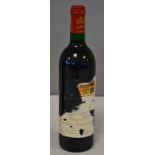 1 Blle	CH. MOUTON ROTHSCHILD	Pauillac 1er GCC	1991	 Et. de Setsuko, très déchirée. N : bas goulot.