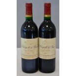 2 Blles	LA CHAPELLE DE BAGES	Pauillac	1993	 Et. un peu fanées et tâchées. N : mi/bas goulot.