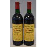 2 Blles	CH. LA TOUR LEOGNAN	Graves	1986	8/10 Et. un peu tâchées. N : bas goulot / limite haut