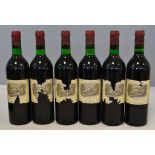 6 Blles	CH. LAFITE ROTHSCHILD	Pauillac 1er GCC	1977 Et. à peine tâchées : 2 légèrement déchirées,