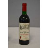 1 Blle	CH. BELLILE MONDOTTE	St Emilion GC	1980	 Et. à peine tâchée. N : bas goulot / limite haut