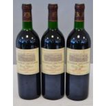 3 Blles	TOURNELLE DES MOINES	St Emilion GC	1992 	de Ch. Beau-Séjour Bécot.			 Et. très légèrement